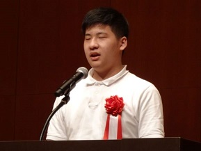 弁論大会の様子（中学部）