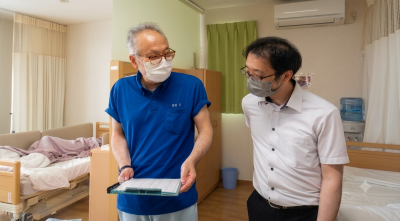 進路校外学習で訪問した特別養護老人ホーム（天童市内）