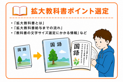 拡大教科書ポイント選定