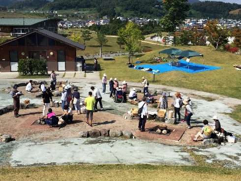 いも煮作りの風景